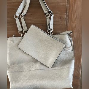 Calvin Klein tote bag with mini wallet and cross body strap.